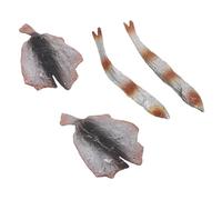 TOYANDONA Lifelike Fake Seafood Simulated Fried Fish Models for Restaurant Decor Photography Props and Home Ambiance Realistic Desktop Food Accessories