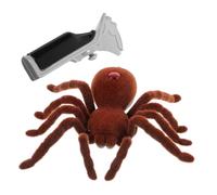 TOYANDONA Lifelike Spider Prank Prop for Halloween and Parties Abs Material Electric Movement Without Battery Trick for Costume Carnivals
