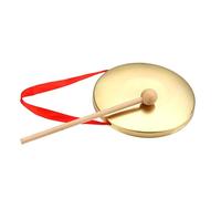 TOYANDONA Lightweight Brass Gong Handheld Percussion Instrument Gong Toy for Children Chinese Traditional Music