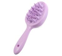 TOYANDONA Long-handled Shampoo Brush Double Tooth Hair Comb Design Made of Soft Silicone Material for Gentle Scalp Massager for Shower Scalp Cleaning and Exfoliating Hair Care Routine