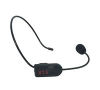 TOYANDONA Loudspeaker Voice Amplifier Wireless Headset Microphone with Fm Channel Selection for Teaching and Tour Guiding Lightweight Rechargeable Design