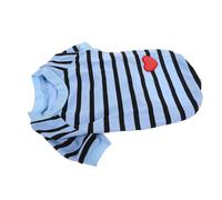TOYANDONA Lovely Dog T-shirt Striped Pet Clothing Comfortable Eye-catching for Travel Cosplay or Photos