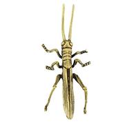 TOYANDONA Lucky Charm Brass Figurine Brass Animal Grasshopper Figurines Home Statue Crafts Desk Decorations Car Dashboard Animal