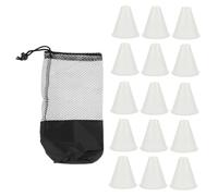 TOYANDONA Luminous Roller Skating Cones PE Training Markers with Carry Bag Outdoor Sports Agility Markers for Night Practice and Soccer Skill Improvement