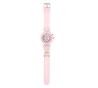 TOYANDONA Luminous Watch with Soft Strap Cartoon Rabbit Pattern Timepiece for Boys and Educational Wristwatch for Learning Suitable for School and Daily Wear