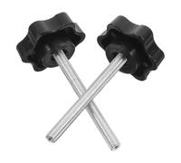 TOYANDONA M6 Rollator Replacement Knobs with Rubber Pad for Walker Accessories Enhanced Stability Easy Replacement Black Parts