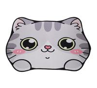 TOYANDONA Machine Washable Cat Food Bowl Mat with Quick Dry Polyester Fiber Material and Lovely Cartoon Cat Design, Protects Cat's Paws, Suitable for Indoor and Outdoor Use, Reusable Pet