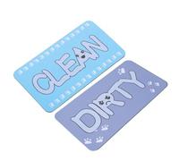 TOYANDONA Magnet to Clean Dishwasher with Sign Dirty Double-sided Abs Material, over One Hand and for Use in Suitable Dryer Home Laundry Room