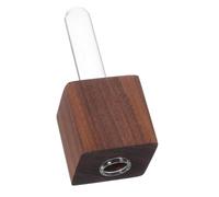 TOYANDONA Magnetic Vase Glass Test Tube Flower Vase for Kitchen Cute Test Tube Magnetic Wooden Planter for Fridge