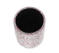 TOYANDONA Makeup Brush Storage Box Bling Sequin Design for Cosmetics Organization Portable Standing Case for Women and Girls Vanity Accessories