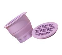 TOYANDONA Makeup Deform with Cleaner Design Bowl Brush Convex Silicone Drying Foldable Protects Brush Bristles and Is Not Easy to Sponges Cleaning
