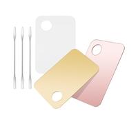 TOYANDONA Makeup Mixing Palettes Set 3 X 6pcs with Spatulas Cosmetic Mixing Tools Foundation Blending Trays for Women Professional Makeup Accessories for Beauty and Personal Care