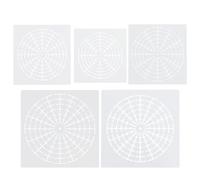 TOYANDONA Mandala Dot Painting Stencils Template Waterproof and Washable 5 Sheets Pet Reusable Mandala Dotting Tool Stencils for Rock Painting and Drawing for Planning and Bookmarks