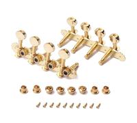 TOYANDONA Mandolin Guitar Machine Heads 8 Strings Tuning Pegs Set Mounting Screws Gold Mandolin Guitar Tuning Keys Replacement