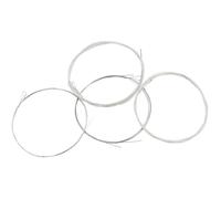 TOYANDONA Mandolin Strings Set 4Pcs Bronze Wound Steel Core Universal Replacement Strings for 8-String Mandolin Acoustic Folk Instrument Accessories Suitable for Performance and Practice