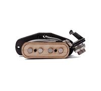 TOYANDONA Maple Wood Rosewood Four-string Soundhole Pickup for Cigar Box Guitar Guitar Accessories for Beginners