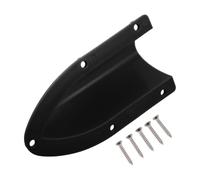 TOYANDONA Marine Vent Cover Clam Shell Protective Air Vent with Mounting Screws for Boat Engine Compartments Black Plastic Reduces Wind Resistance and Increases Fuel Efficiency