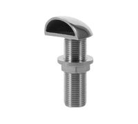 TOYANDONA Marine Vent Stainless Steel, Easy to Clean, 1/2" Vent Replacement | Marine Deck Fitting, Semi Round Outlet for Ventilation, Corrosion-Resistant Stainless Steel, Suitable for Exhaust Systems