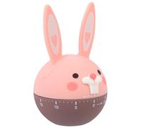 TOYANDONA Mechanical Kitchen Timer Cute Rabbit Shape Visual Countdown Tool for Cooking Baking Management and Habit Training and Easy to Use in Home and Classroom