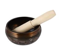 TOYANDONA Meditation Essentials Tibetan Singing Bowl Kit Buddha Sound Bowl Chanting Stick for Deep Relaxation