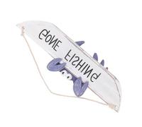 TOYANDONA Mediterranean Navy Blue Crab Welcome Hanging Sign Decorative Porch Wall Sign Board for Indoor Outdoor Yard Entryway Decor