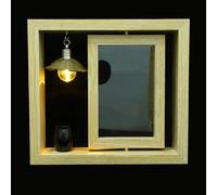 TOYANDONA Memorial Picture Frame and Small Metal Urn for Pet Ashes, 6 Inch Black Keepsake with Desktop Stand for Bedroom or Living Room