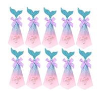 TOYANDONA Mermaid for Triangle Pyramid 50pcs Candy Boxes Creative Paper Wedding Candy Box Lightweight and Safe to Use Shower or Wedding Party Supplies
