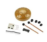 TOYANDONA Metal Ethereal Drum Tongue Drum Instrument Hand Percussion for Yoga Music Education Religious Ceremony for Family Friends