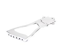 TOYANDONA Metal Fixed Hard-tail String Guitar Tailpiece Accessory for Easy Installation and Performance Replacement Part for Electric and Archtop Guitars