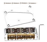 TOYANDONA Metal Guitar Bridge Tailpiece Electric Guitar Bridge Saddle Strong Wear and Break Resistance