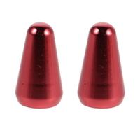 TOYANDONA Metal Guitar Switch Cap Easy Installation with Cross Inner Core 2pcs 3/5 Way Toggle Tip, Prevents Accidental Switching and Resistant to Cracking for Electric Guitar for Studio