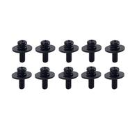 TOYANDONA Metal Mounting Screws Sturdy with Washers 10pcs for Drum Lugs Black Easy to Use Fastener Hardware for Drum Parts