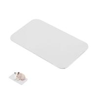 TOYANDONA Metal Pet Cooling Plate for Rabbits and Hamsters with Heat Dissipation Function, Silver Summer Cooling Mat Suitable for Dwarf and Guinea Pig Small Animals