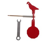 TOYANDONA Metal Shooting Target Red Bird Design Iron Red Auto Reset Lightweight Fast Setup Tree Mount Installation for Backyard Shooting