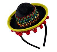 TOYANDONA Mexican Party Hat Headband Festive Lightweight Decorative Hair Accessory for Cinco De Mayo Carnival Cosplay Festival Celebration