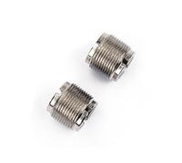 TOYANDONA Microphone Screw Adapter Male 5/8-inch to Female 3/8-inch Threaded Metal Replacement Nut Set, Easy to Use and Install for Tripod Mounts and Mic Stands, Silver Colour, 2 Pieces