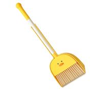 TOYANDONA Mini Broom and Dustpan Set Cartoon Yellow Small Pretend Play Cleaning for Lightweight Compact Housekeeping Helper Encouraging Responsibility and Fun