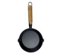TOYANDONA Mini Cast Iron Frying Pan with Handle Heat-Resistant Butter Melting Pot for One Egg Sturdy Small Skillet for Even Quick Heating Multipurpose Cooking Induction and Gas Stoves