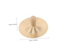 TOYANDONA Mini Finger Cymbals with Handles for Small Copper Percussion Instrument for Music Education Orff Rhythm Learning and Dance Practice