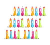 TOYANDONA Mini Flashlight Keychain, 24pcs Rocket Keychain Flashlight Key Ring for Kids Outer Space Party Favors Birthday Goodie Bag Fillers Prizes ( Random Color )