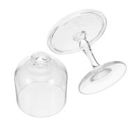 TOYANDONA Mini Glass Cake Stand with Dome Lid Clear Small Dessert Display Pedestal for Cupcakes Pastries and Chocolates Compact Clear Cake Plate for Weddings Parties and Bakery Use
