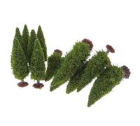 TOYANDONA Mini Pine Trees, Miniature Trees 12Pcs for Christmas Party Decoration and Desktop Display