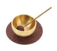 TOYANDONA Mini Singing Bowl Set for Home Use and Relaxation with Mallet and Cushion Metal and Felt Material, Improves Sleep Quality with Pure and Harmonious Tones for Meditation and Yoga