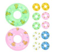 TOYANDONA Mini Swimming Ring Inflatable Swim Ring 20pcs Dolls Swimming Pool Party Favors Baby Pool Floats Swimming Rings Mini Swim Tube Swimming Ring Toys