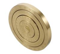 TOYANDONA Mini Tai Chi Bagua Compass Solid Copper Feng Shui Luo Pan Handheld Rotation Ornament for Relaxation and Meditation Portable Chinese Traditional Decorative