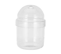 TOYANDONA Mini Terrarium Glass Jar with Lid for Succulents and Cactus, Easy Setup Decorative Plant Dome for Humidity Control, Multi-purpose Modern Style Container for Office and Desktop