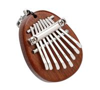 TOYANDONA Mini Thumb Piano Kalimba with Lanyard Lightweight Portable Finger Piano for Beginners and Adults Small Oval Musical Instrument for Outdoor Party School and Relaxation