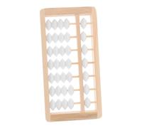 TOYANDONA Mini Wooden Abacus for Educational Montessori Bead Cognitive Math Learning Photo Prop Boho Playroom Decor Sturdy Craftsmanship
