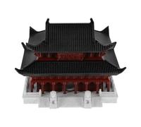 TOYANDONA Miniature Antique Building Model Plastic Chinese Ancient Architecture Ornament for Fish Tank and Bonsai, Ancient Style Desktop Decoration Enhancing Office and Living Room Space