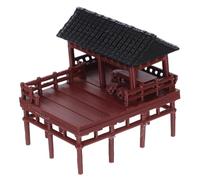 TOYANDONA Miniature Asian Pavilion Statue for Fairy Gardens and Aquarium Decor Versatile Micro Landscape Ornament with Detailed Ancient Chinese Architecture Indoor and Desktop Decoration